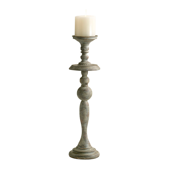 Cyan 04294 Candle Holders - Distressed Antiqued White
