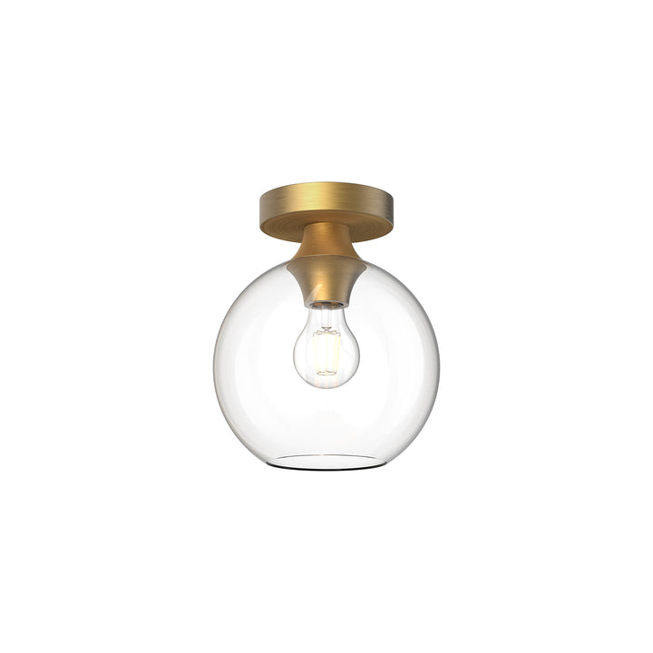 Alora Mood castilla FM506108AGCL Ceiling Light - Aged Gold/Clear Glass