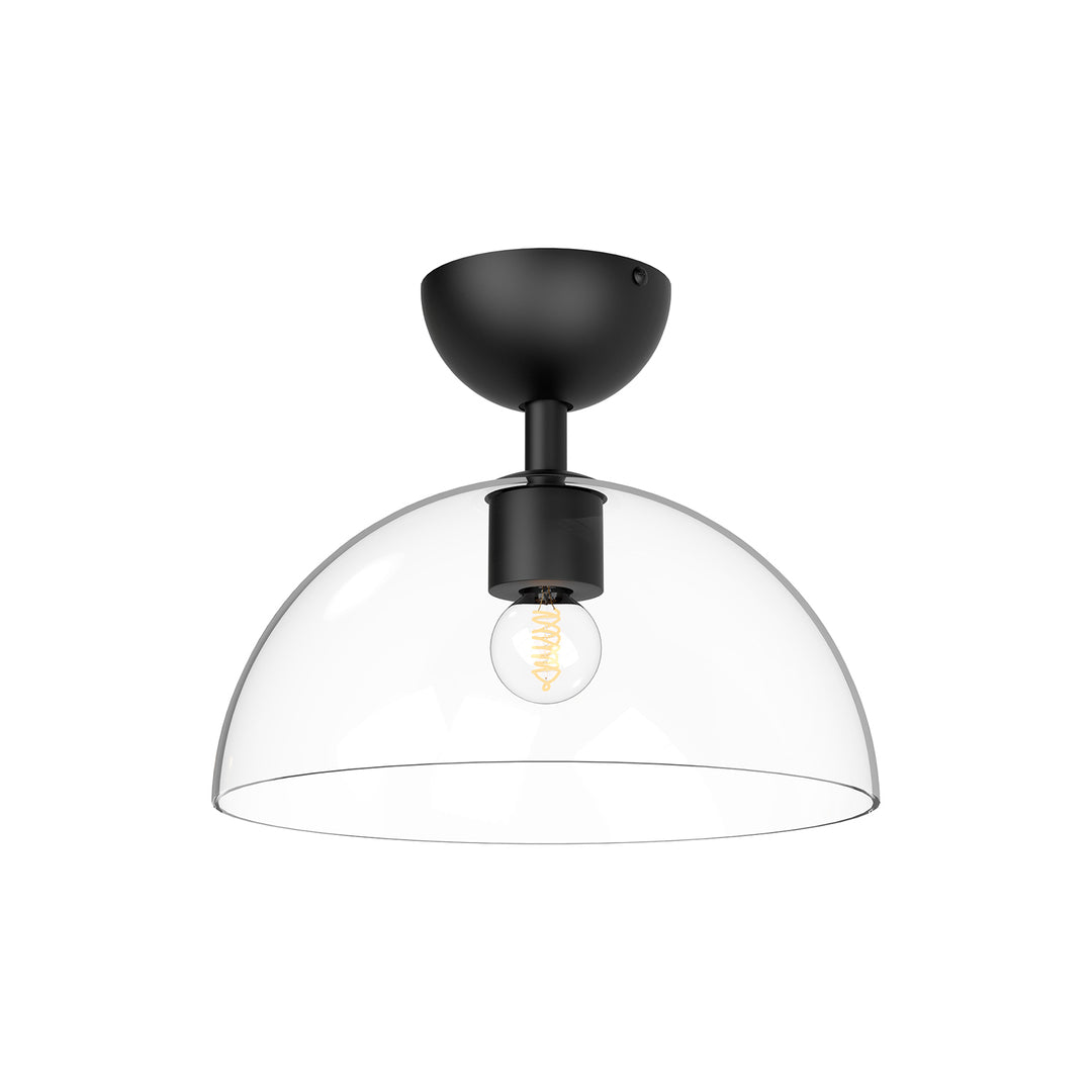 Alora Mood jude SF563012MBCL Ceiling Light - Clear Glass/Matte Black