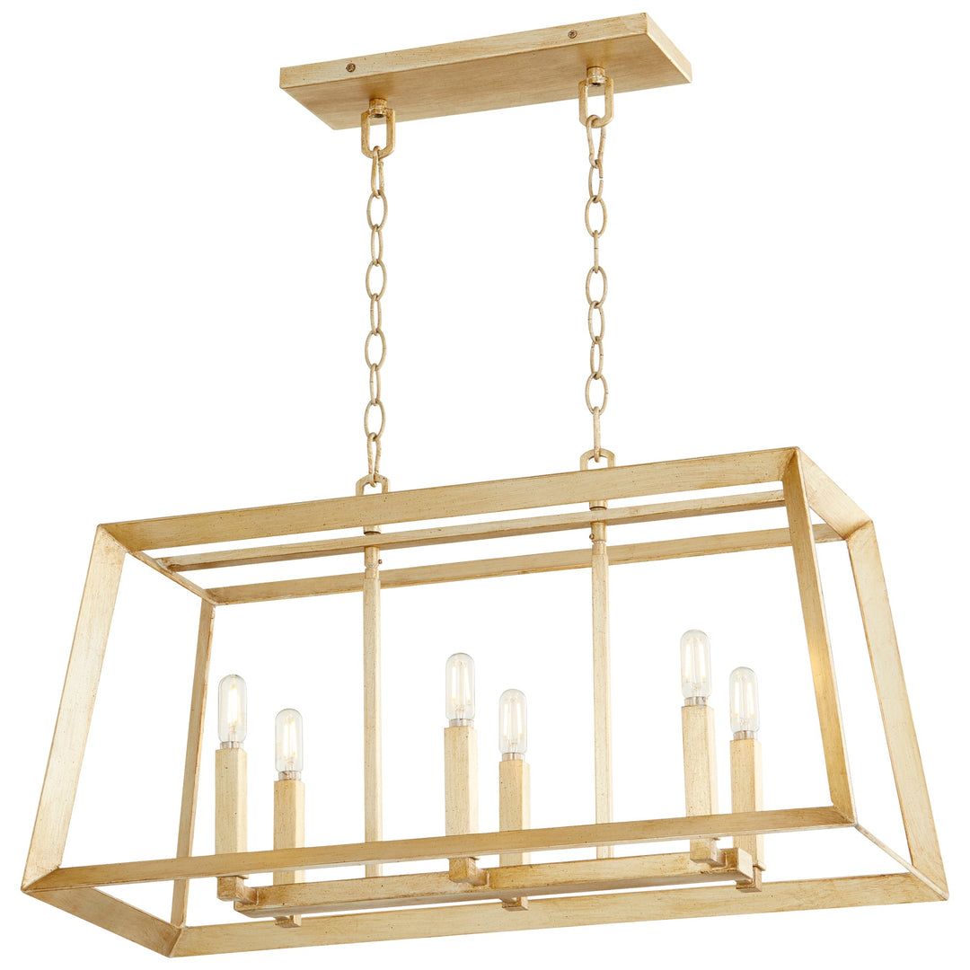 Cyan Design Gothic 10381 Pendant Light - Aged Silver Leaf