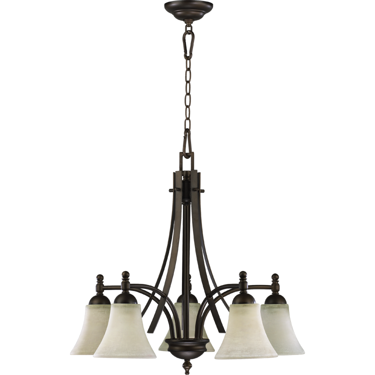 Quorum Aspen 6477-5-86 Chandelier Light - Oiled Bronze