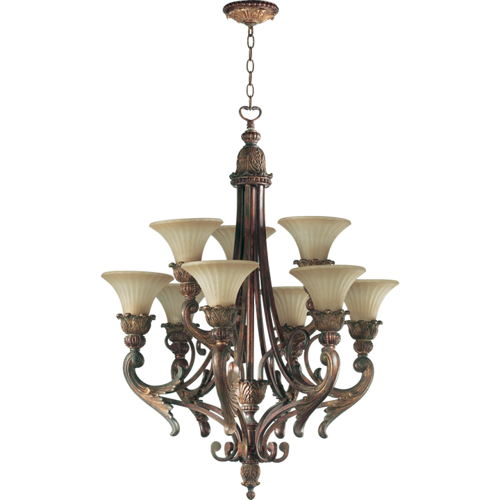 Quorum Madeleine 6230-9-88 Chandelier Light - Corsican Gold