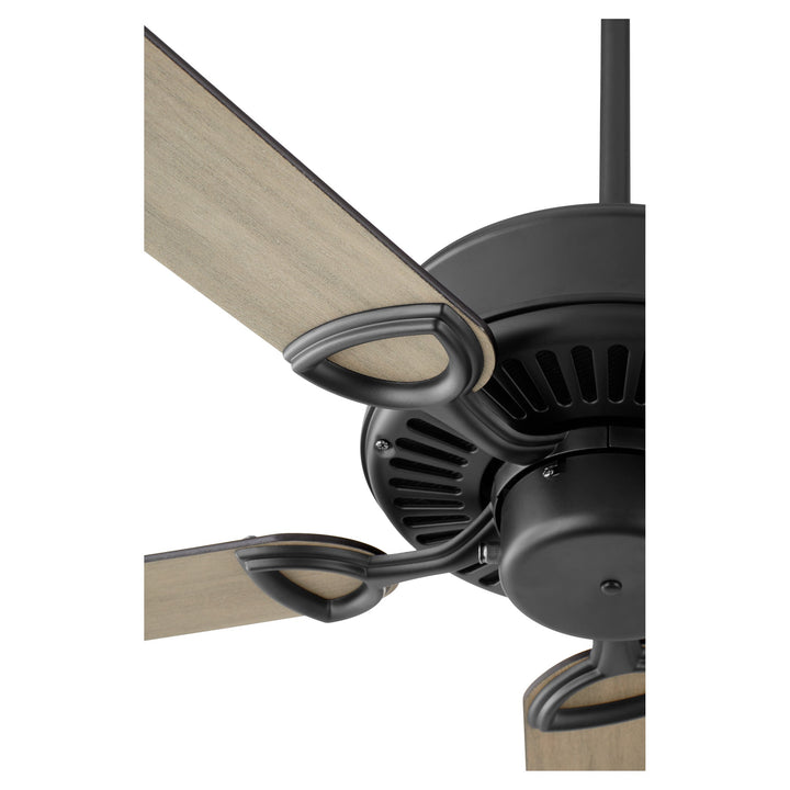 Quorum Estate 43525-5942 Ceiling Fan 52 in. - Matte Black, Matte Black/Weathered Gray