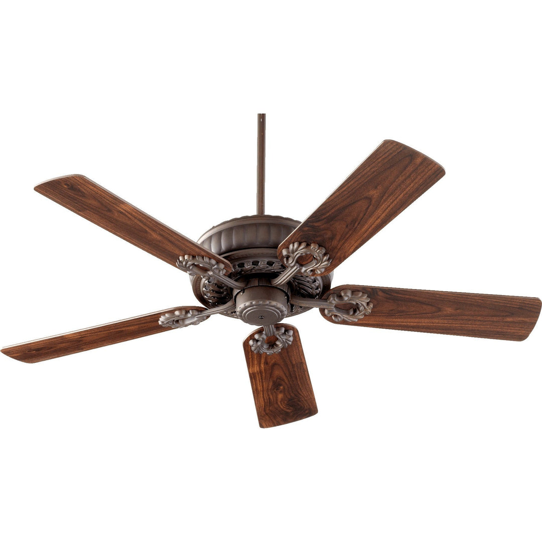 Quorum Empress 35525-86 Ceiling Fan 52 in. - Oiled Bronze, Oiled Bronze/Walnut