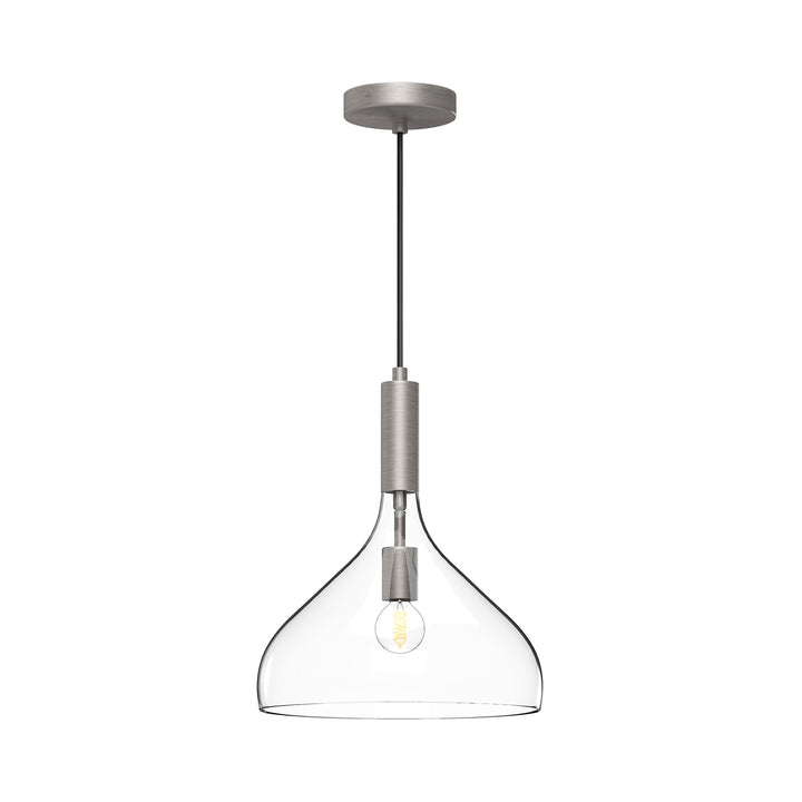 Alora Mood belleview PD532312BNCL Pendant Light - Brushed Nickel/Clear Glass