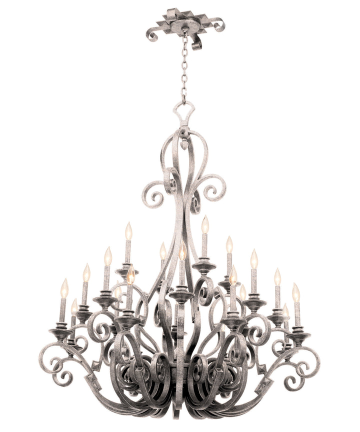 Kalco Ibiza 4273PS Chandelier Light - Pearl Silver