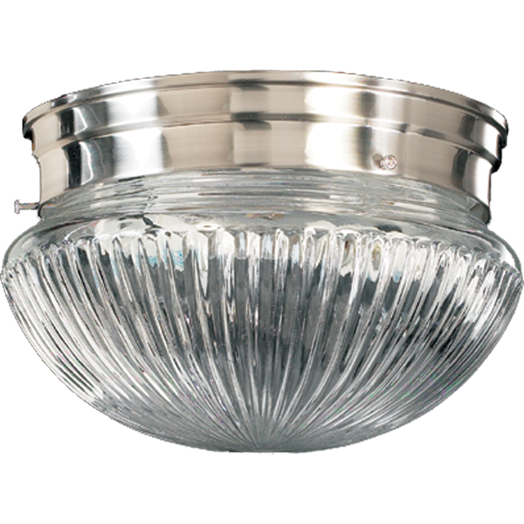 Quorum 3012 Ribbed Mushrooms 3012-8-65 Ceiling Light - Satin Nickel