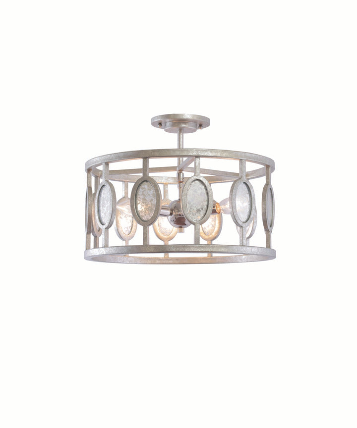 Kalco Palomar 506141VSL Ceiling Light - Vintage Silver Leaf