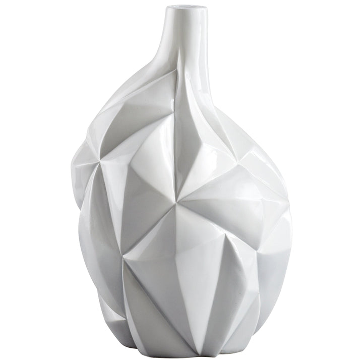 Cyan 05002 Vases & Planters - Gloss White Glaze