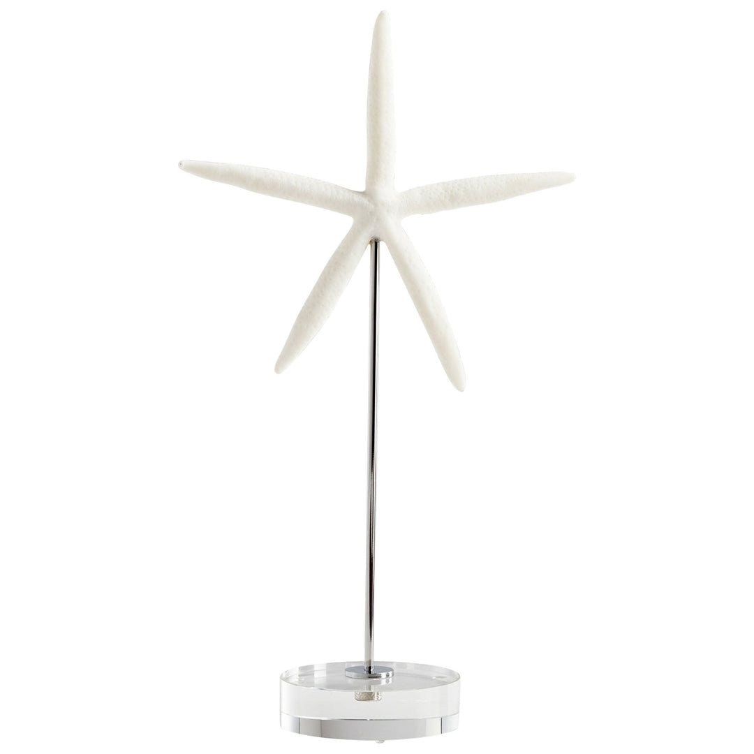 Cyan Design 09124   Home Decor White And Polished Nickel