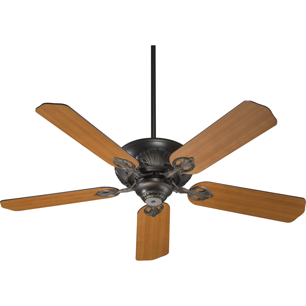 Quorum Chateaux 78525-86 Ceiling Fan 52 in. - Oiled Bronze, Oiled Bronze/Walnut