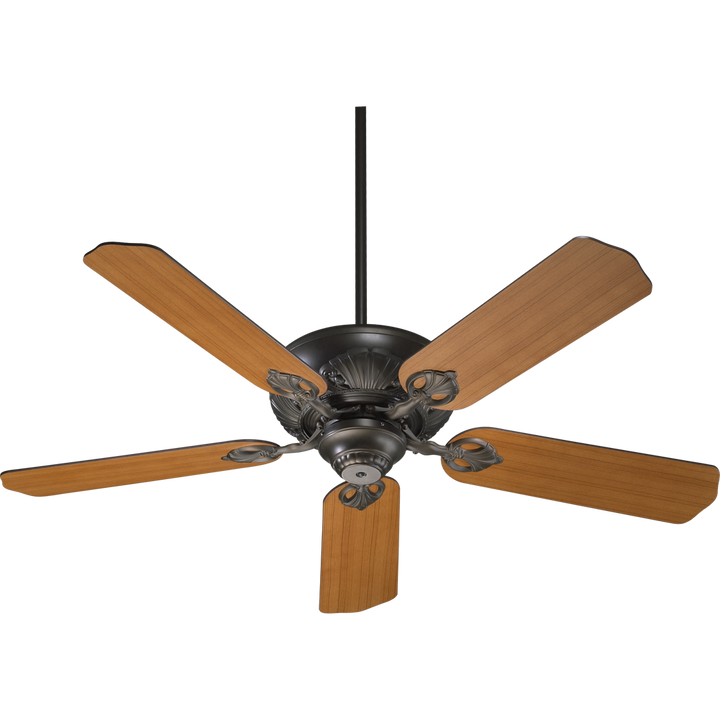 Quorum Chateaux 78525-86 Ceiling Fan 52 in. - Oiled Bronze, Oiled Bronze/Walnut