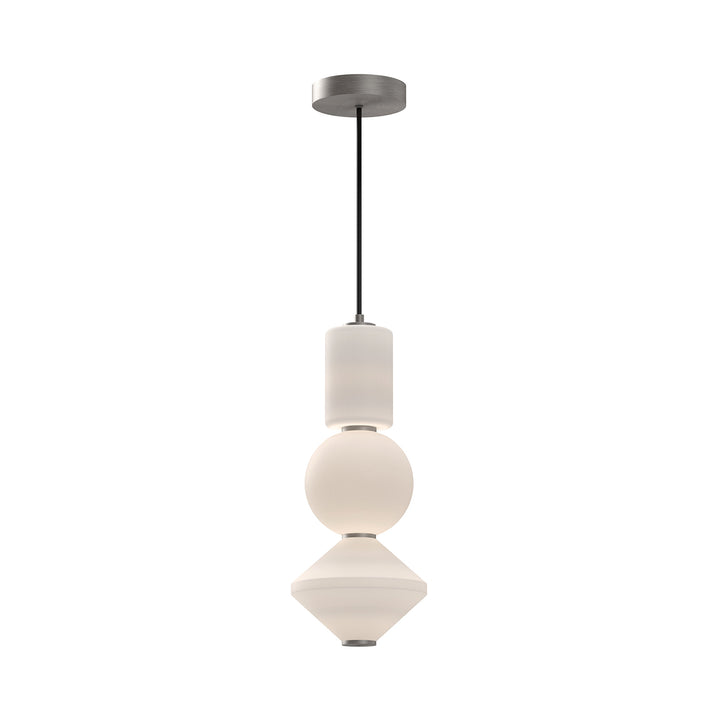 Alora Mood bijou PD530341BNOP Pendant Light - Brushed Nickel/Opal Matte Glass