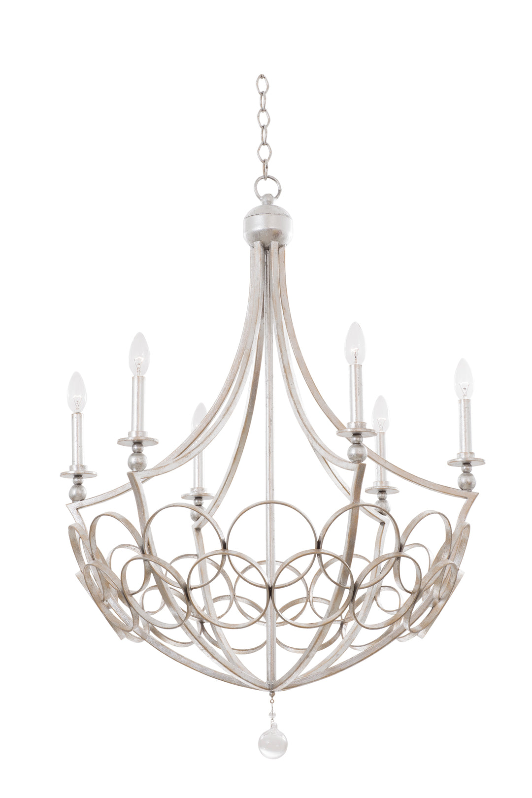 Kalco Loveland 501771GSL Chandelier Light - Gold Silver Leaf