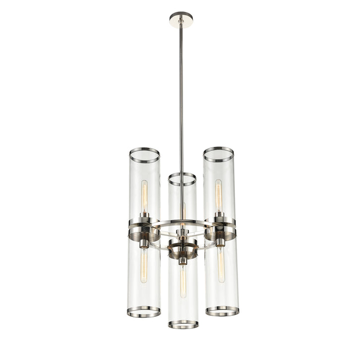 Alora revolve ii CH311633PNCG Chandelier Light - Clear Glass/Polished Nickel