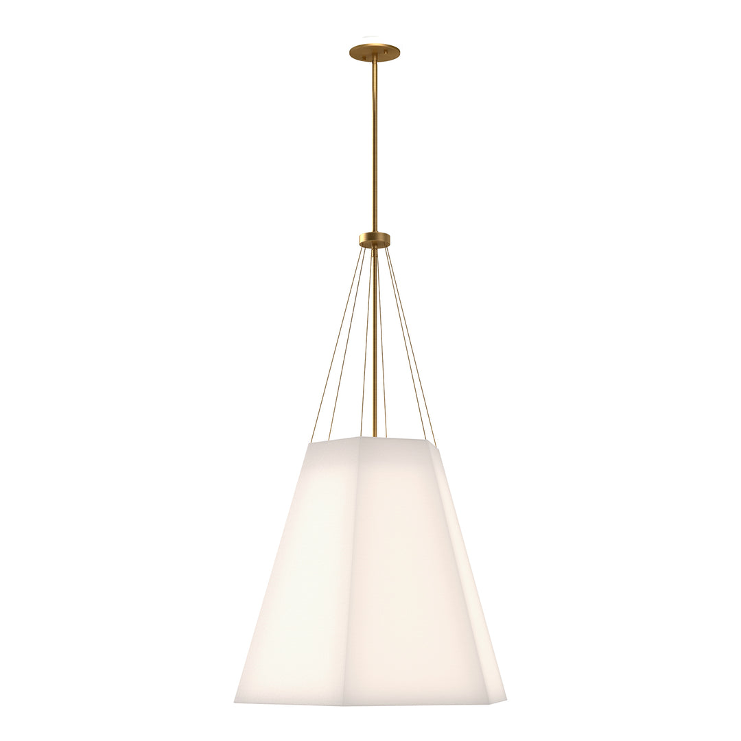 Alora Mood manila PD545622AGWL Pendant Light - Aged Gold/White Linen