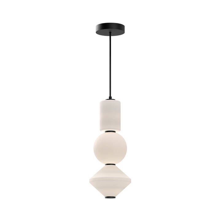 Alora Mood bijou PD530341MBOP Pendant Light - Matte Black/Opal Matte Glass