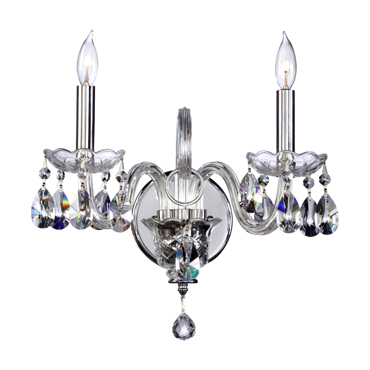 Quorum Bohemian Katerina 631-2-514 Wall Sconce Light - Chrome