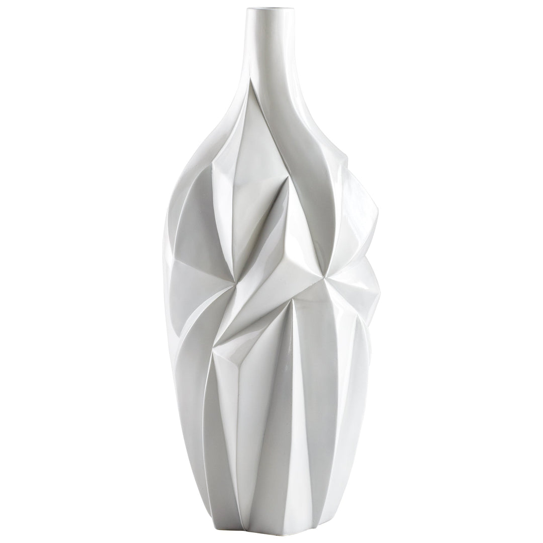Cyan 05001 Vases & Planters - Gloss White Glaze