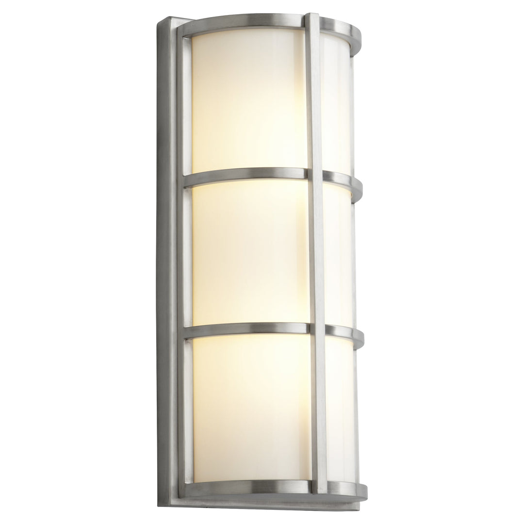 Oxygen 3-712-224 Leda LED Outdoor Lantern Satin Nickel