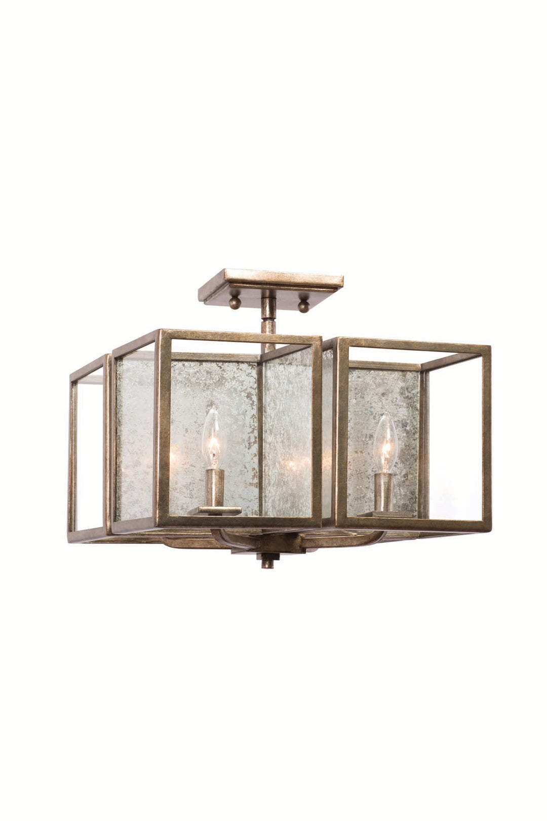 Kalco Camilla 506041RSL Ceiling Light - Rustic Silver Leaf