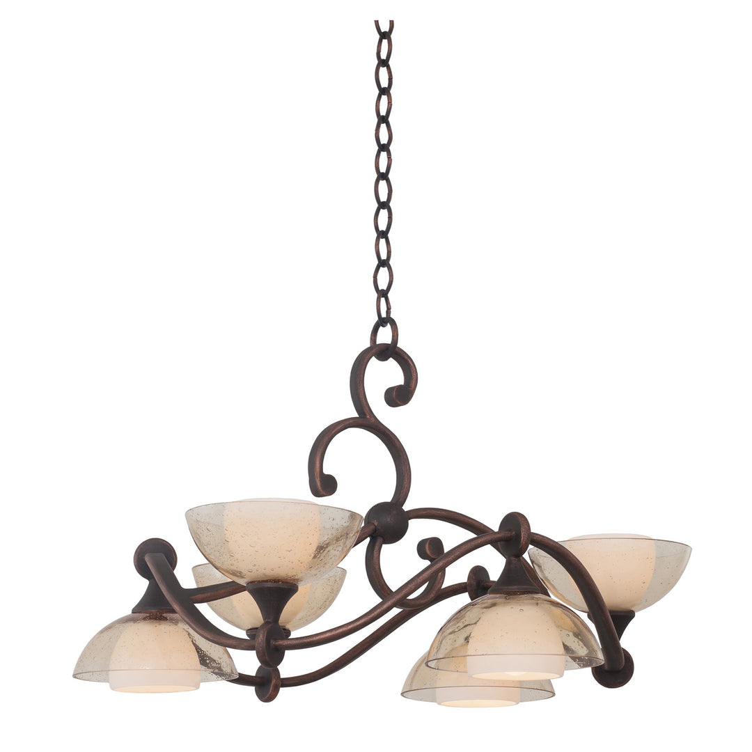 Kalco Arroyo 6496AC Chandelier Light - Antique Copper