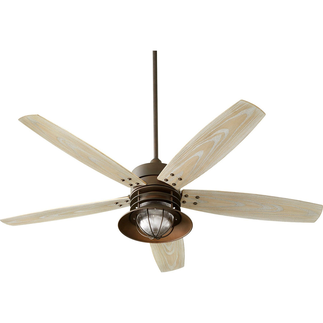 Quorum Portico 14605-86 Ceiling Fan - Oiled Bronze, Weathered Oak