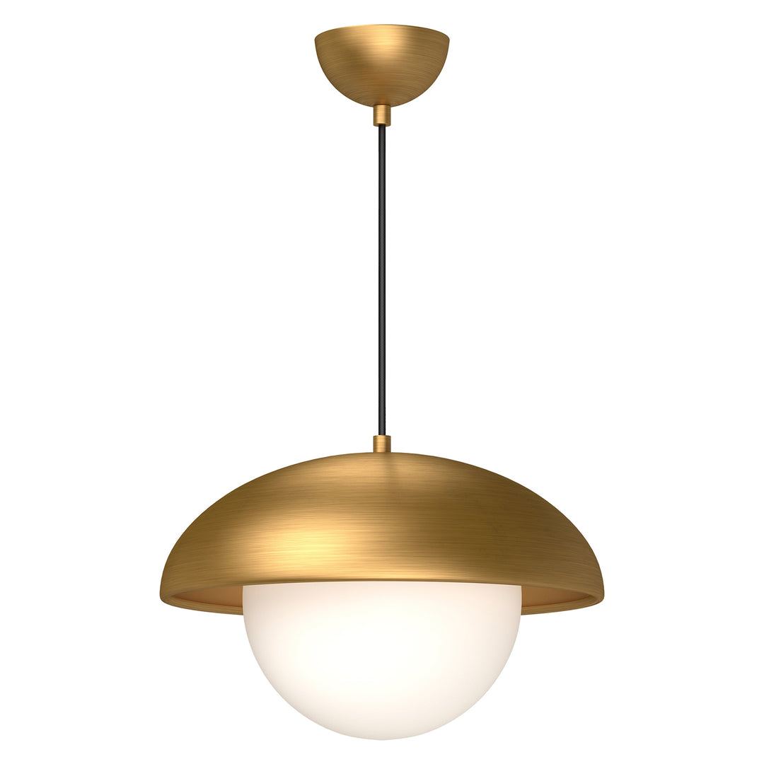 Alora Mood rubio PD522016AGOP Pendant Light - Aged Gold/Opal Matte Glass