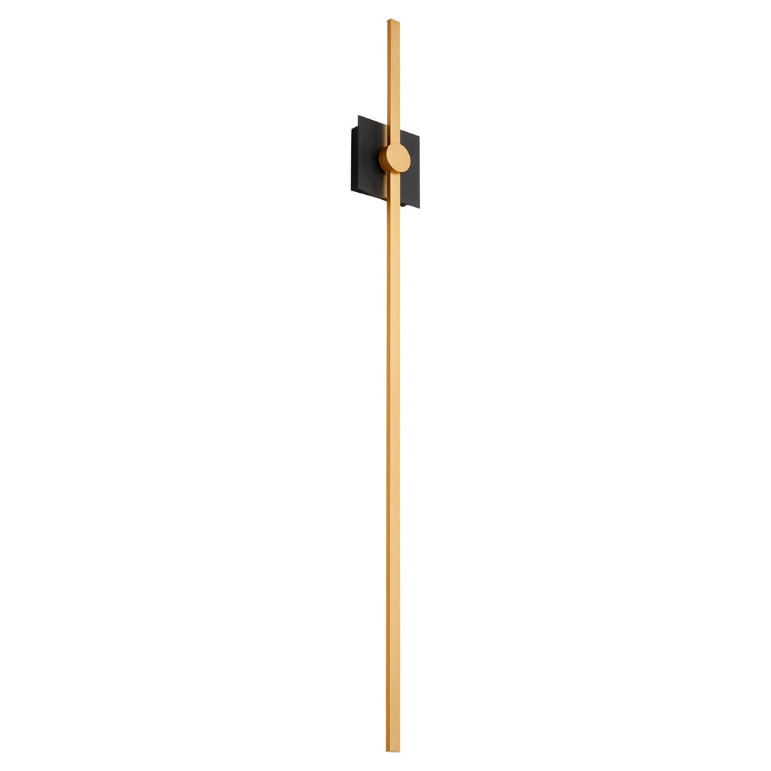 Oxygen Zora 3-52-1550 Wall Sconce Light - Black W/ Industrial Brass