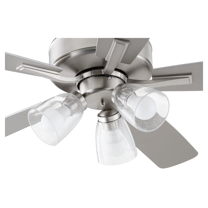 Quorum Ovation 4525-2365 Ceiling Fan 52 in. - Satin Nickel, Silver/Weathered Gray