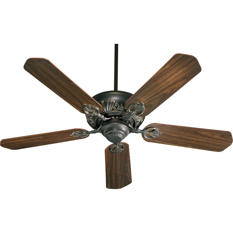 Quorum Chateaux 78525-95 Ceiling Fan 52 in. - Old World, Rosewood/Walnut