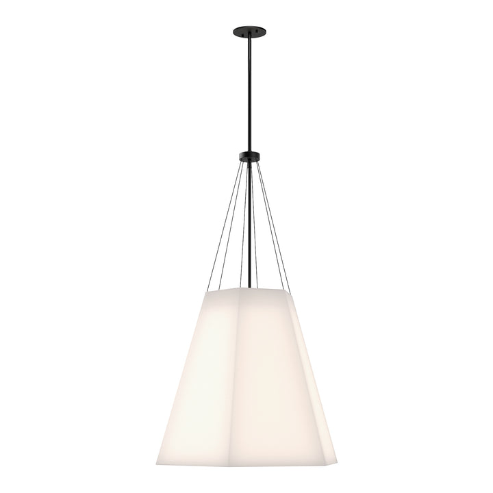 Alora Mood manila PD545622MBWL Pendant Light - Matte Black/White Linen