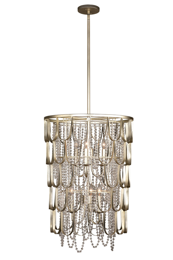 Kalco Dulce 508850CSL Pendant Light - Champagne Silver Leaf