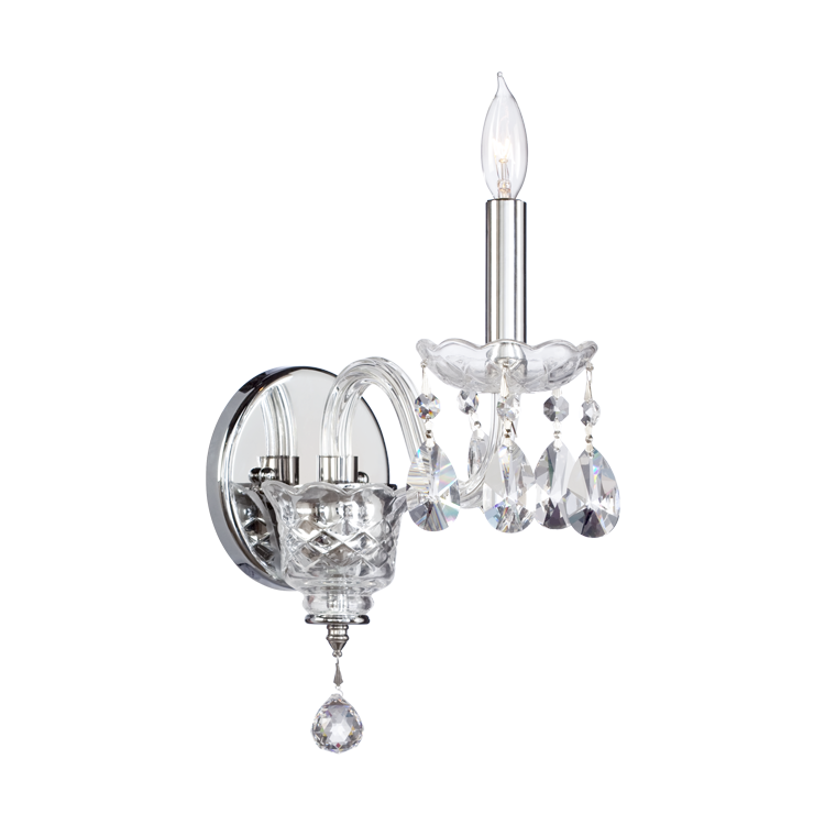 Quorum Bohemian Katerina 631-1-514 Wall Sconce Light - Chrome