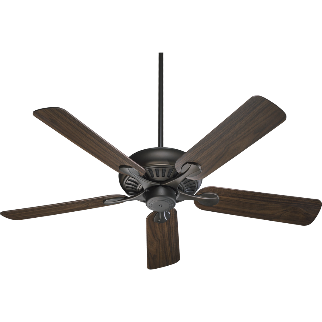 Quorum Pinnacle 91525-86 Ceiling Fan 52 in. - Oiled Bronze, Oiled Bronze/Walnut