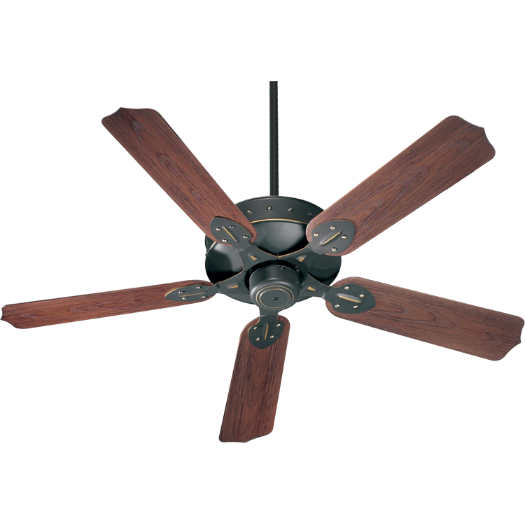 Quorum Hudson 137525-95 Ceiling Fan - Old World, Walnut