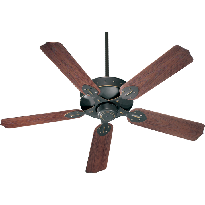 Quorum Hudson 137525-95 Ceiling Fan - Old World, Walnut