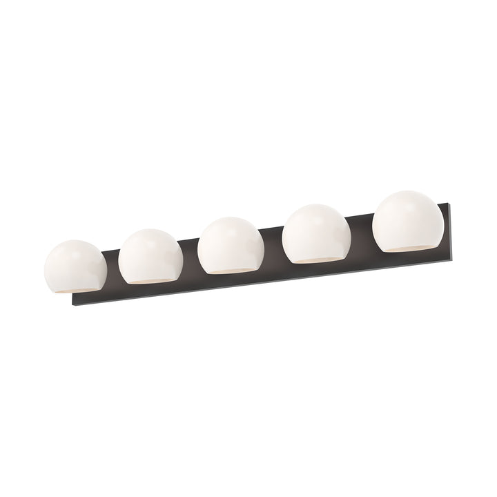 Alora Mood willow VL548540MBOP Bath Vanity Light 11 in. wide - Matte Black/Opal Matte Glass
