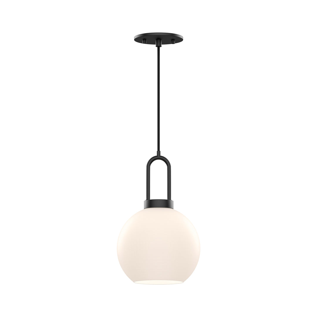 Alora Mood soji PD601608MBOP Pendant Light - Matte Black/Opal Matte Glass