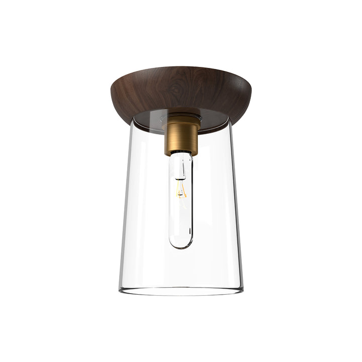 Alora Mood emil FM542007AGWT Ceiling Light - Aged Gold/Walnut