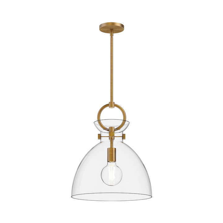 Alora Mood waldo PD411814AGCL Pendant Light - Aged Gold/Clear Glass