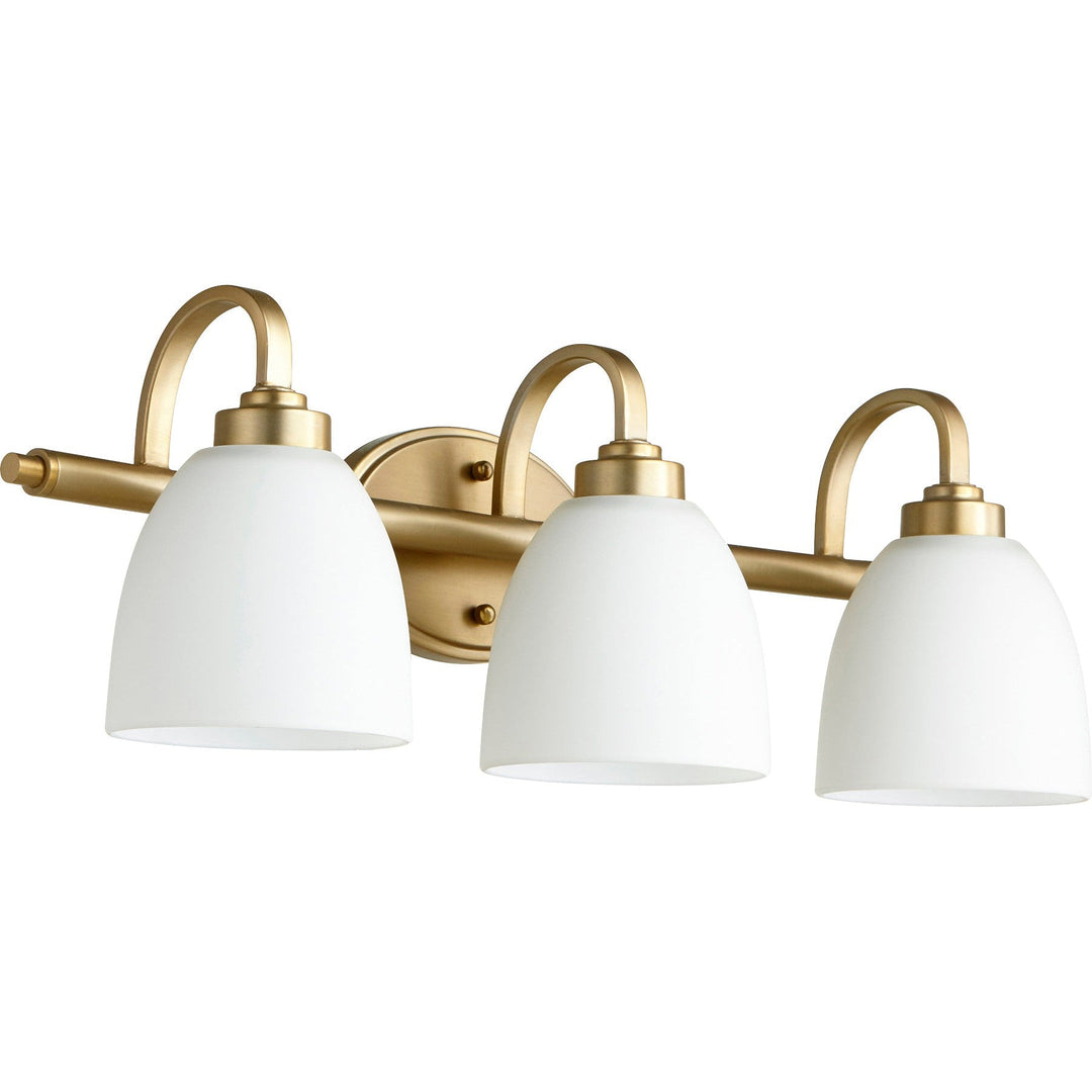 Quorum Reyes 5060-3-180 Bath Vanity Light 25 in. wide - Aged Brass