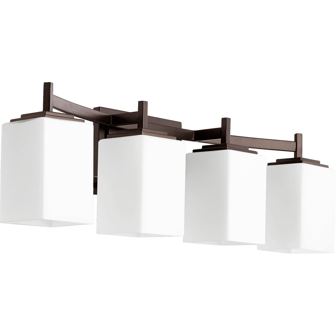 Quorum Delta 5084-4-86 Bath Vanity Light 28 in. wide - Oiled Bronze