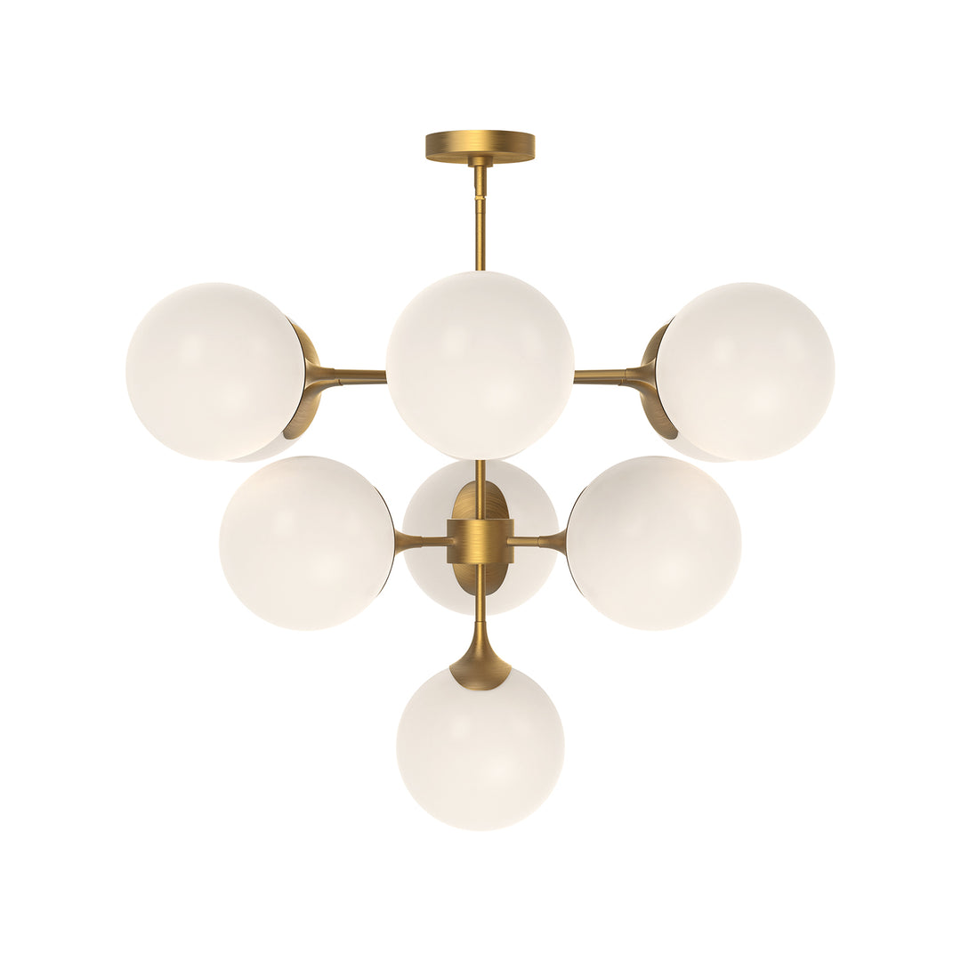 Alora Mood nouveau CH505335AGOP Chandelier Light - Aged Gold/Opal Matte Glass