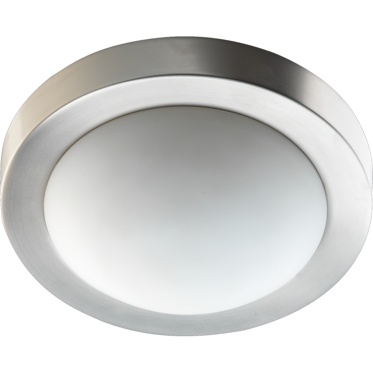 Quorum 3505 Contempo Ceiling Mounts 3505-9-65 Ceiling Light - Satin Nickel, White/White/