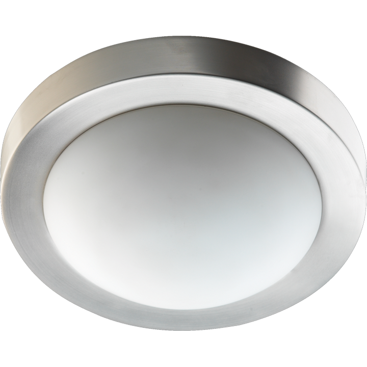 Quorum 3505 Contempo Ceiling Mounts 3505-9-65 Ceiling Light - Satin Nickel, White/White/