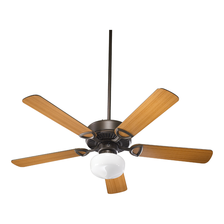 Quorum ESTATE 43525-86 Ceiling Fan 52 in. - Oiled Bronze, Oiled Bronze/Walnut