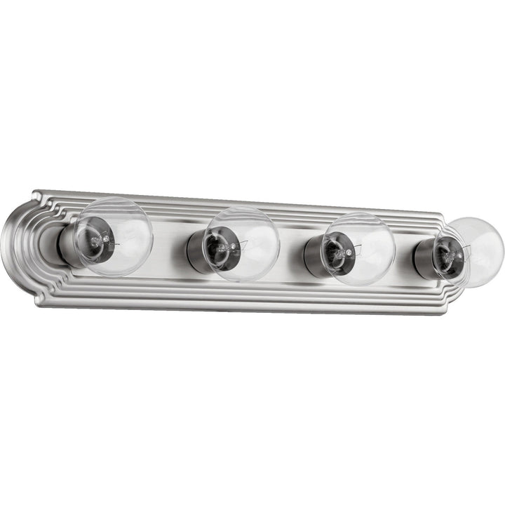 Quorum 5049-4-65 Utility Light - Satin Nickel