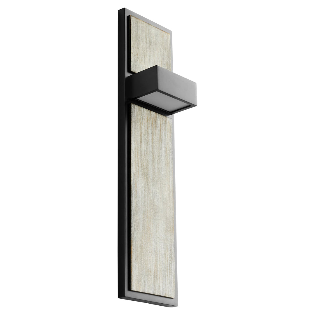 Oxygen Guapo 3-401-1541 Wall Sconce Light - Black W/ Weathered Oak