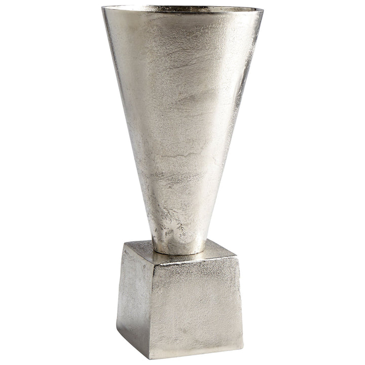 Cyan 08904 Vases & Planters - Raw Nickel